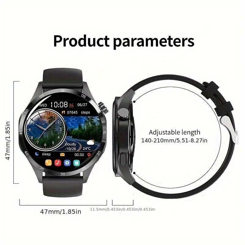 Mens Smart Watch GPS Motion Trajectory 360 Fitness Tracker