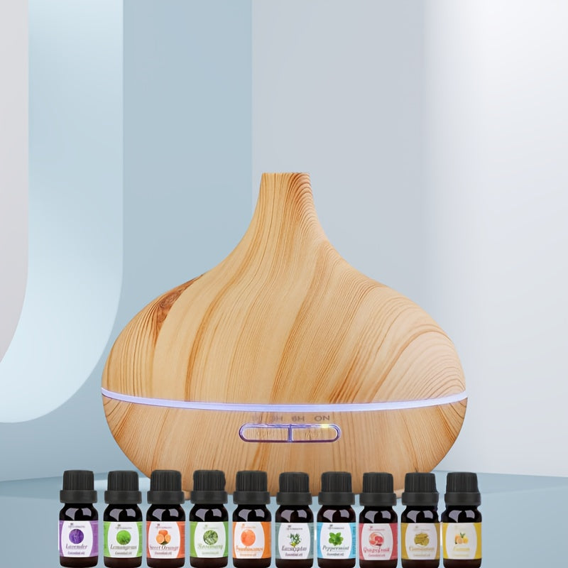 Light Wood Grain Aroma Diffuser For Essential Oil 300ml