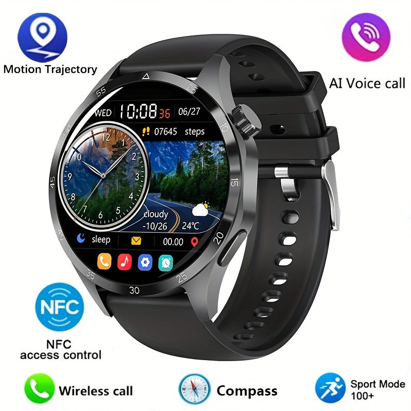 Mens Smart Watch GPS Motion Trajectory 360 Fitness Tracker