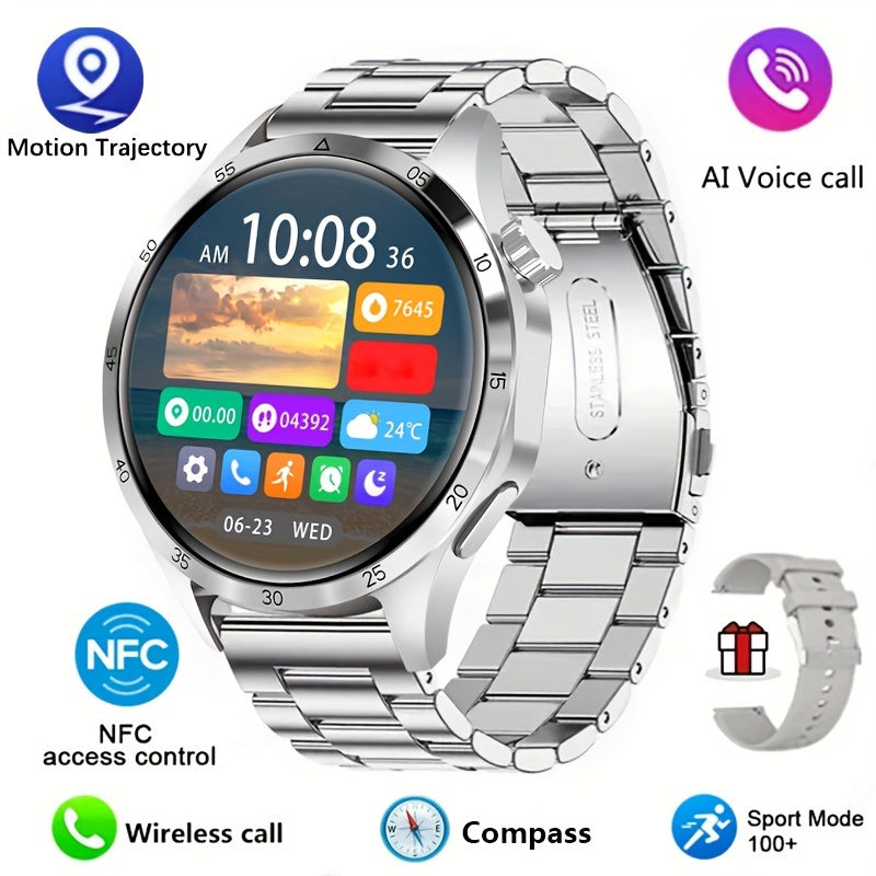 Mens Smart Watch GPS Motion Trajectory 360 Fitness Tracker