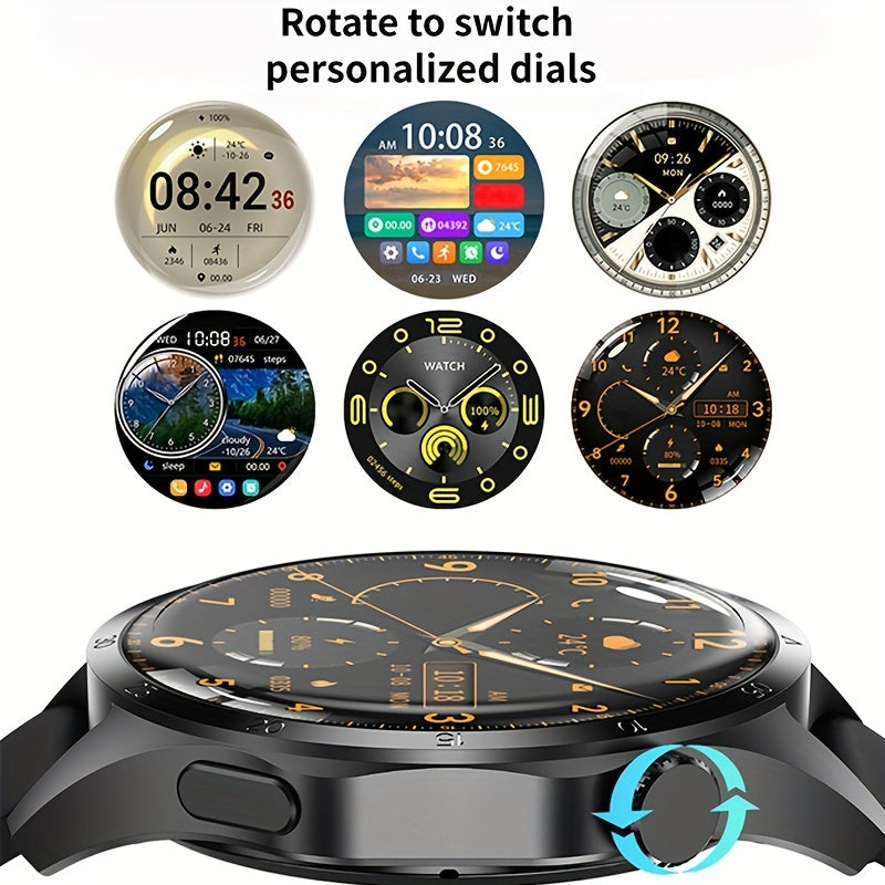 Mens Smart Watch GPS Motion Trajectory 360 Fitness Tracker