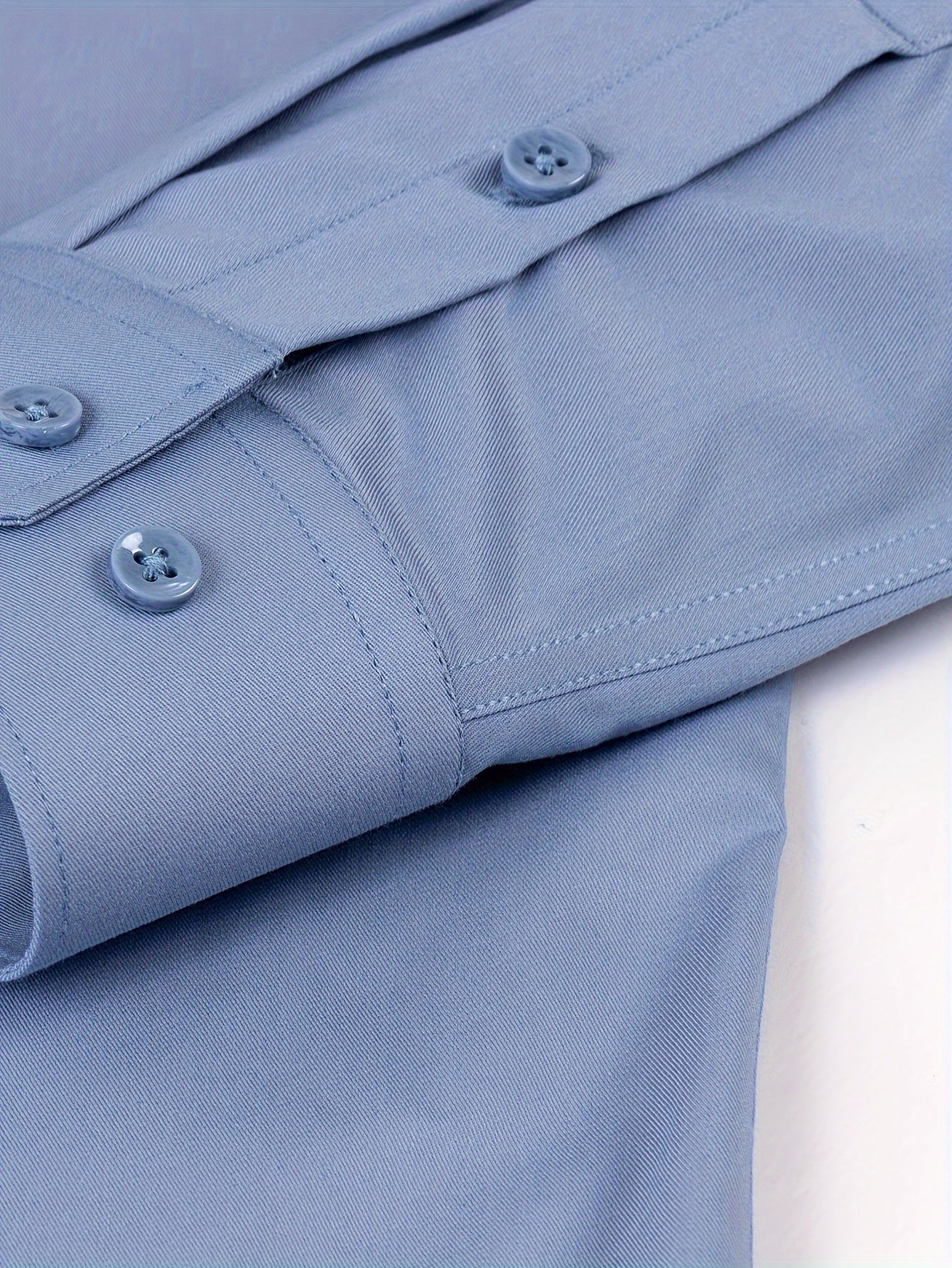 Men's Long-Sleeved Shirt, Iron-Free, Waterproof, Oil-Free
