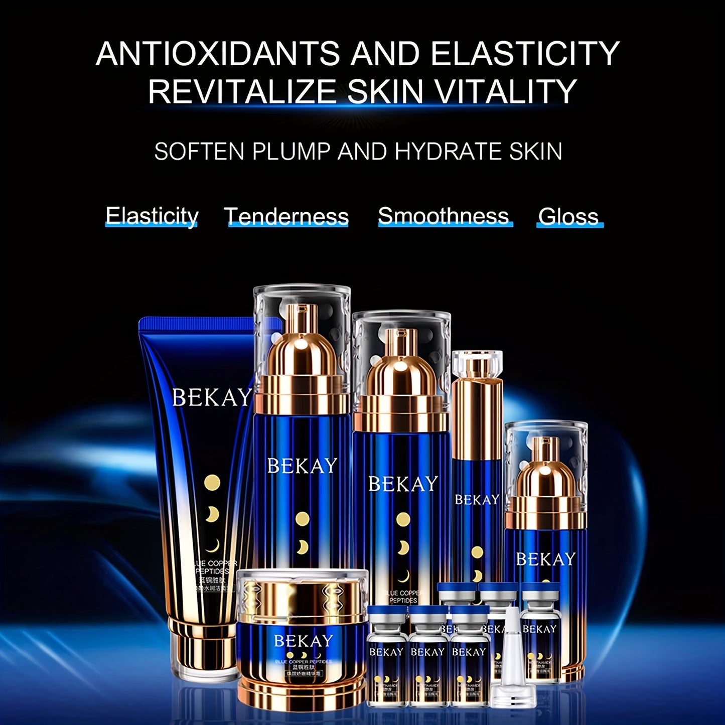 Blue Copper Peptide Skin Care Set for All Skin Types