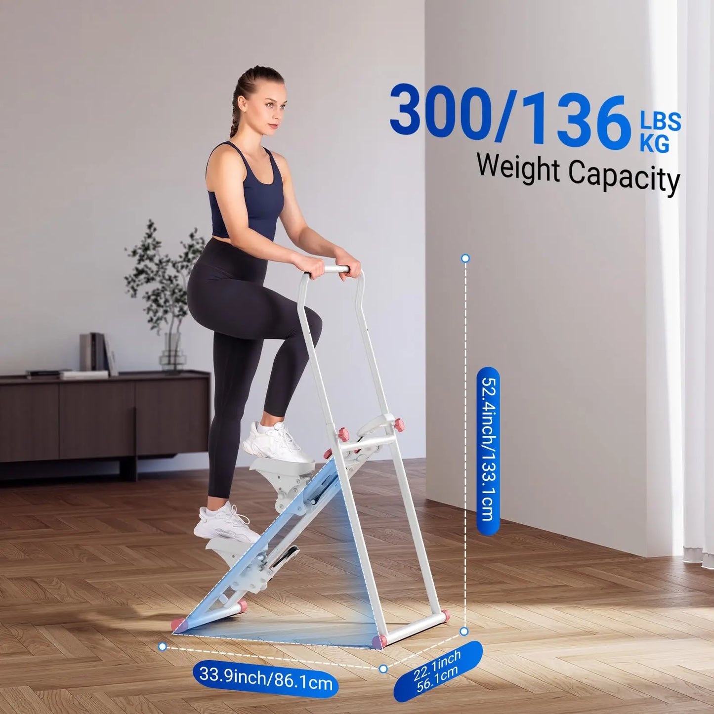 Compact Folding Cardio Stair Stepper Vertical Climber Machine