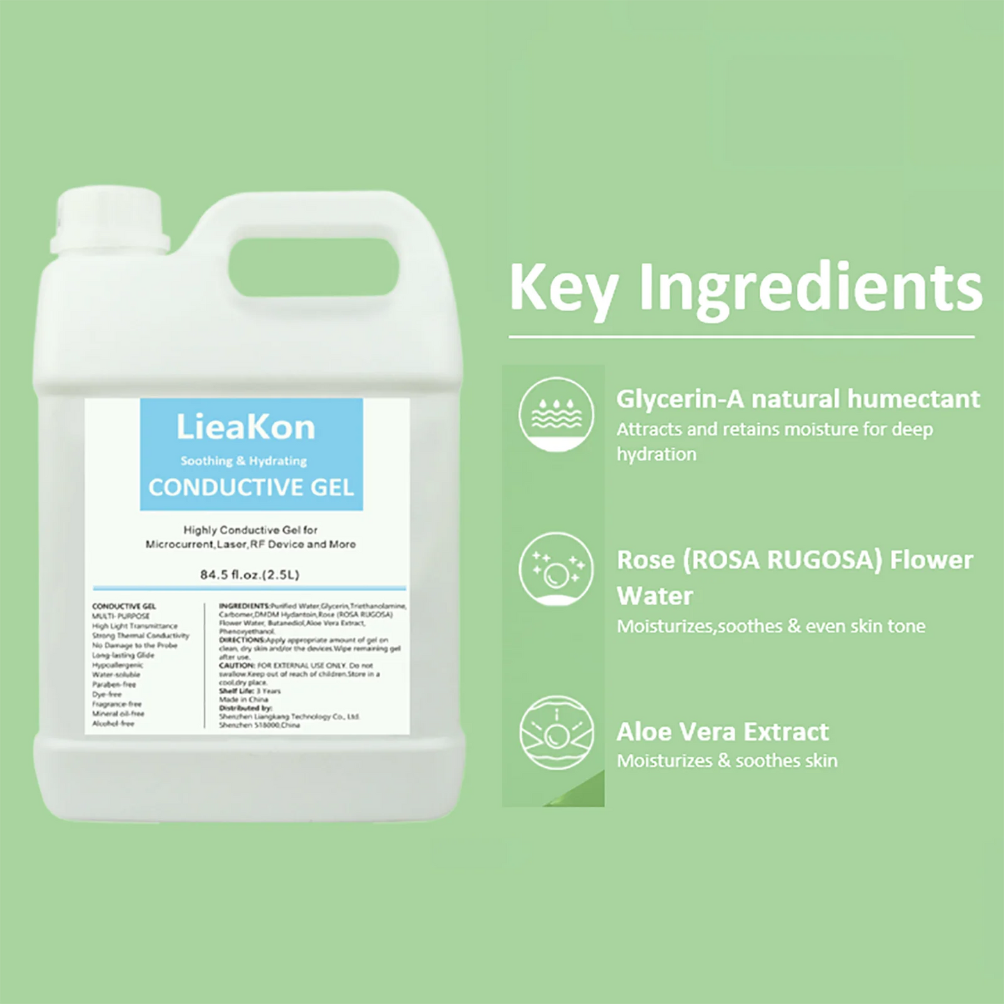 2.5L Gel Conductor Radiofrecuencia y Cavitacion Clear Gel for Skin Care