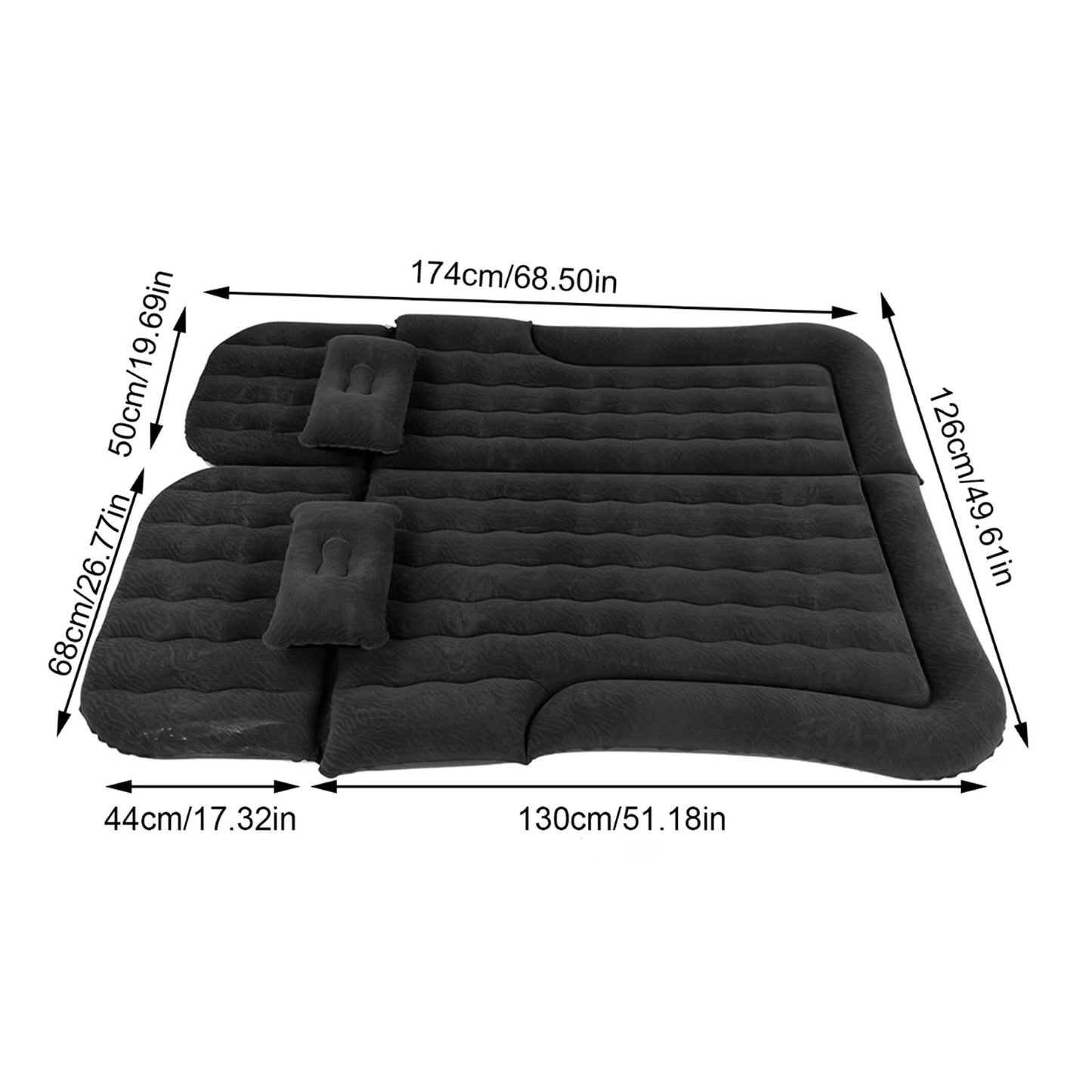 2‑In‑1 Multifunction Inflatable Travel Mattress for Cars