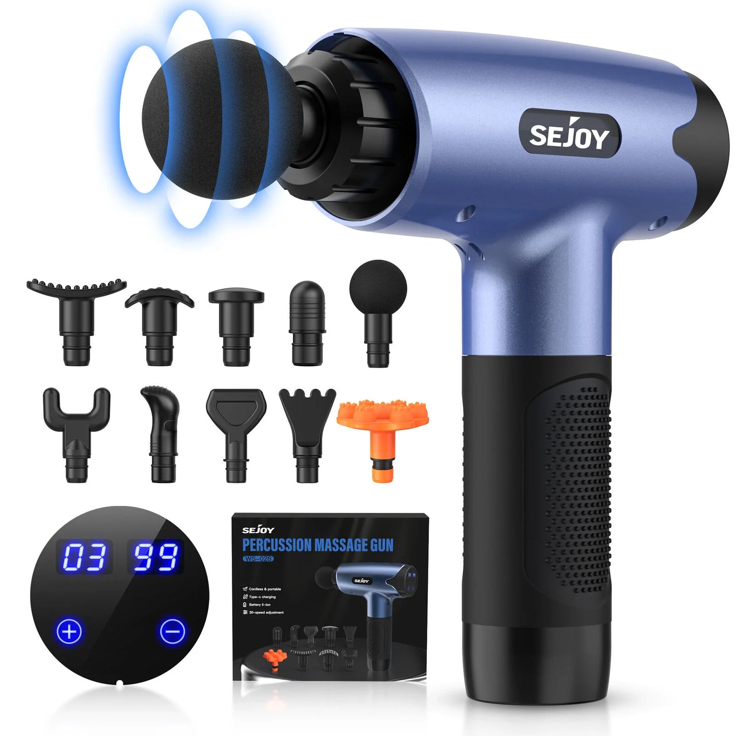 10 Speed Deep Tissue Massage Gun for Muscle Relief