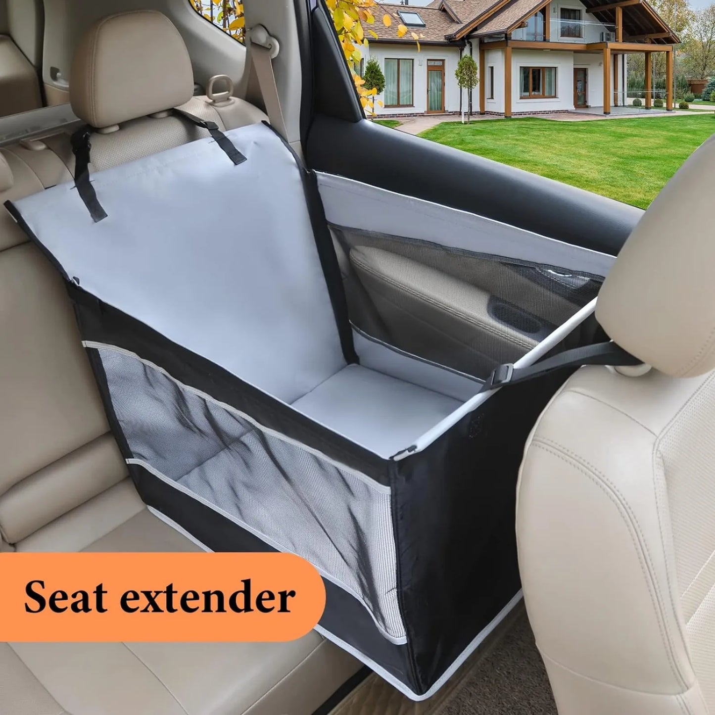 Large Dog Car Seat Extender Waterproof for Safe Travel