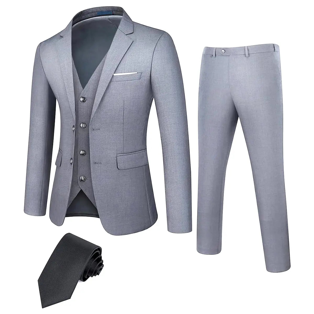 TweedLad Men Regular Fit Tuxedo Jacket Trousers Set