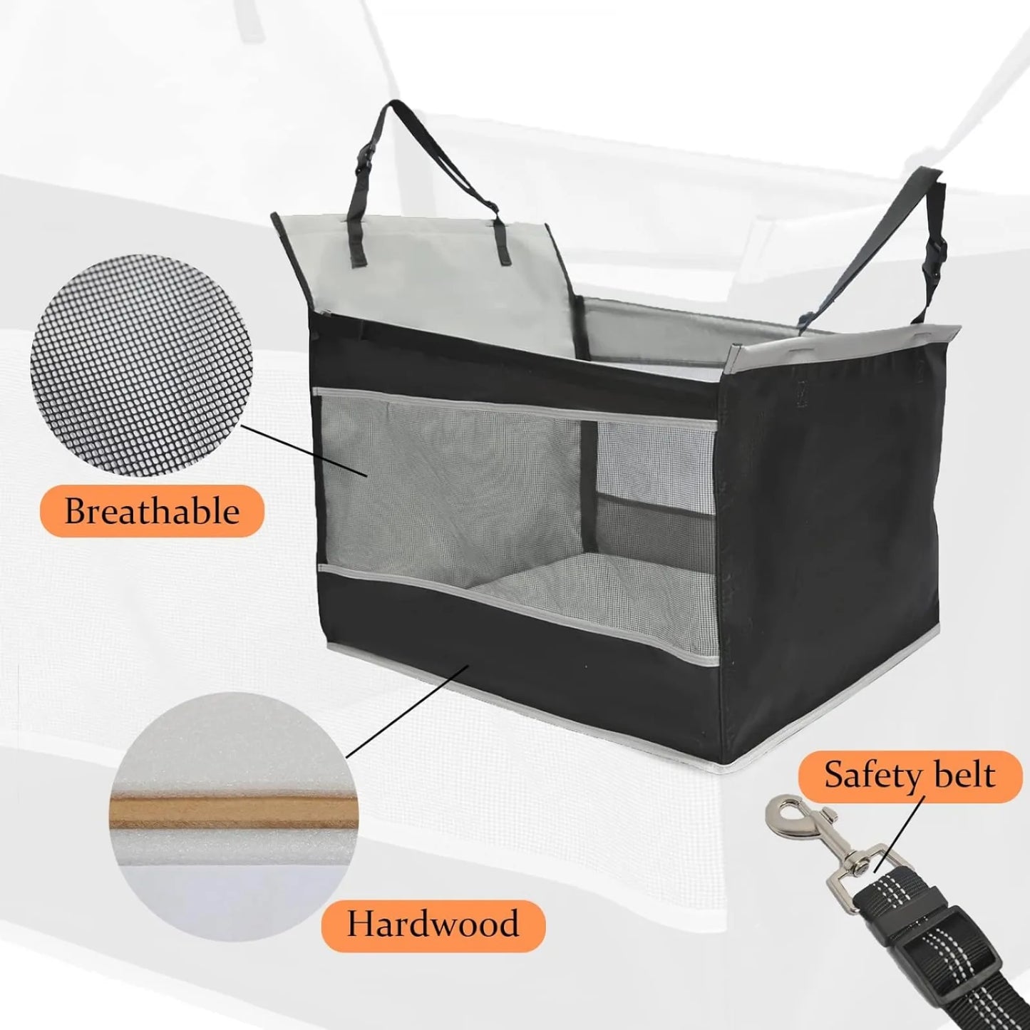 Large Dog Car Seat Extender Waterproof for Safe Travel