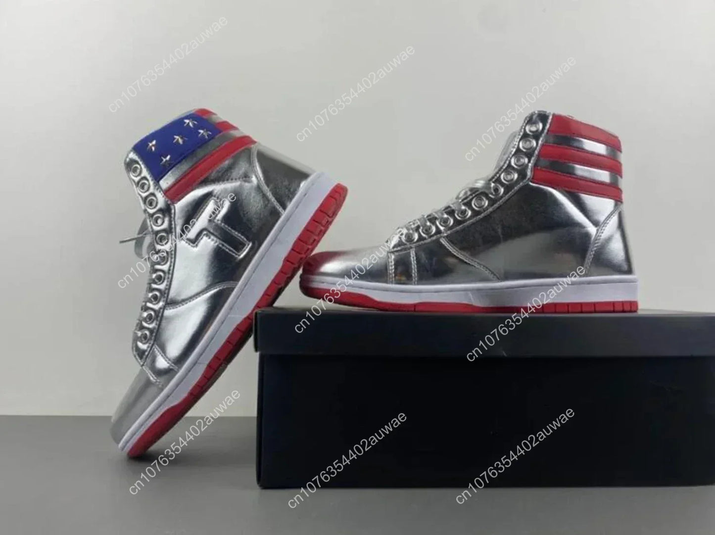 Casual Gold Shoes: Top Quality Big Sizes Running Sneakers