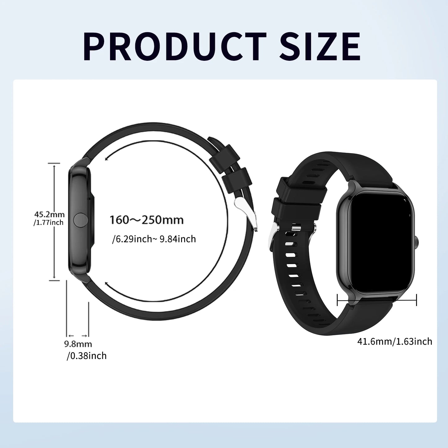 Smart Watch With Wireless Calling And Fitness Monitoring Features