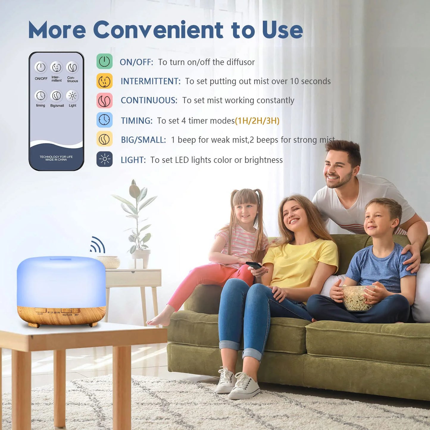 Aromatherapy Oil Diffuser With Essential Oil Set For Relaxation