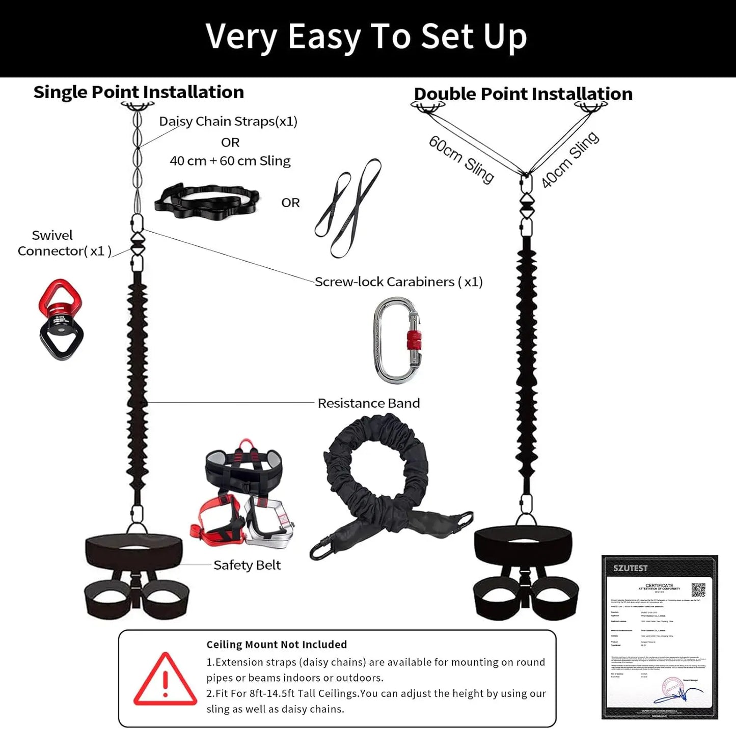 Bungee Fitness Set Home Gym Professional Training Equipment