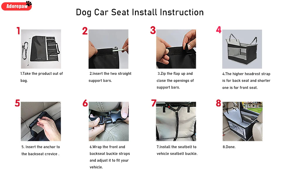 Large Dog Car Seat Extender Waterproof for Safe Travel
