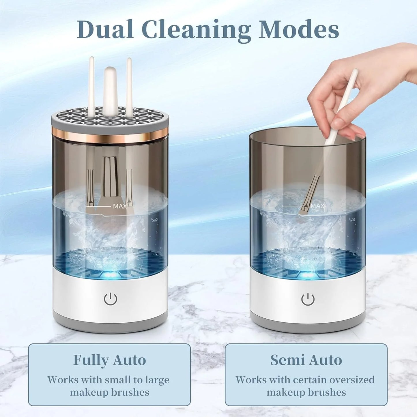 Deep Cleaning Machine for Makeup Brushes - All Types Portable