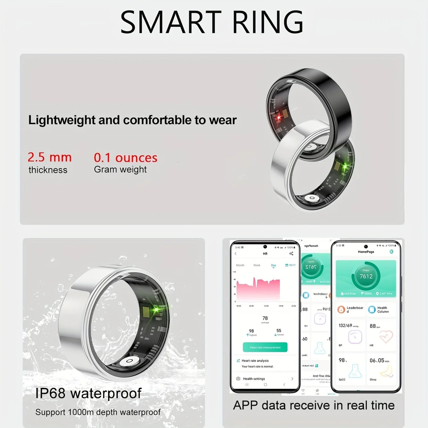 Smart Ring for Sleep Tracking and Motion Monitoring