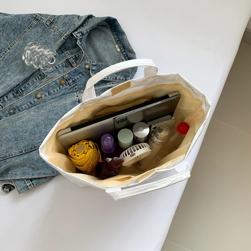 Large Shopping Bag Top Handle Purse for Women Fashion