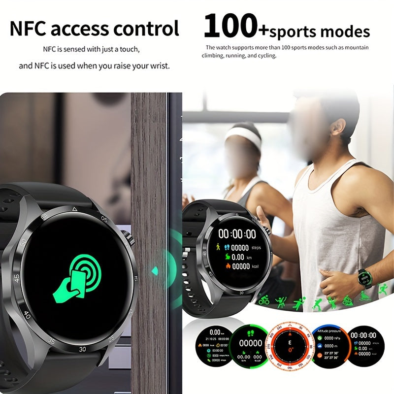 Mens Smart Watch GPS Motion Trajectory 360 Fitness Tracker