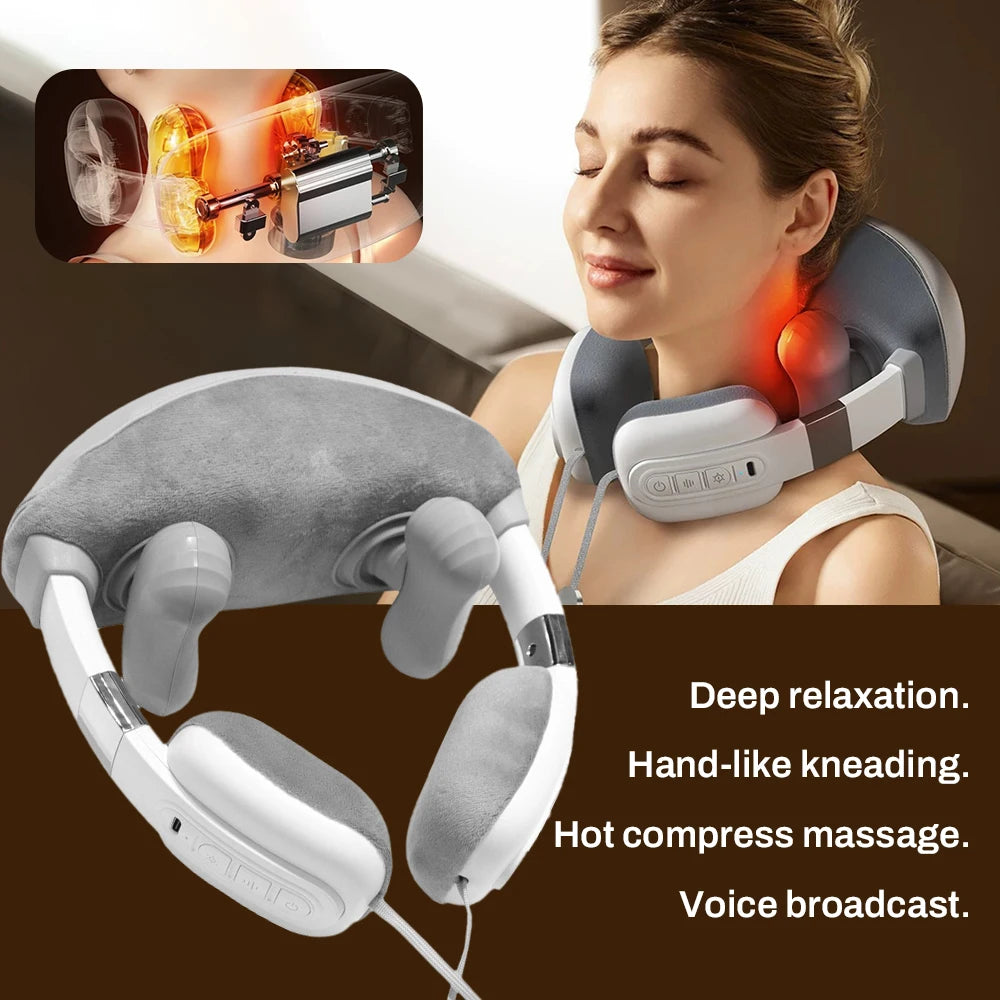 Simulated Finger Massage Shawl for Ultimate Neck and Shoulder Relief