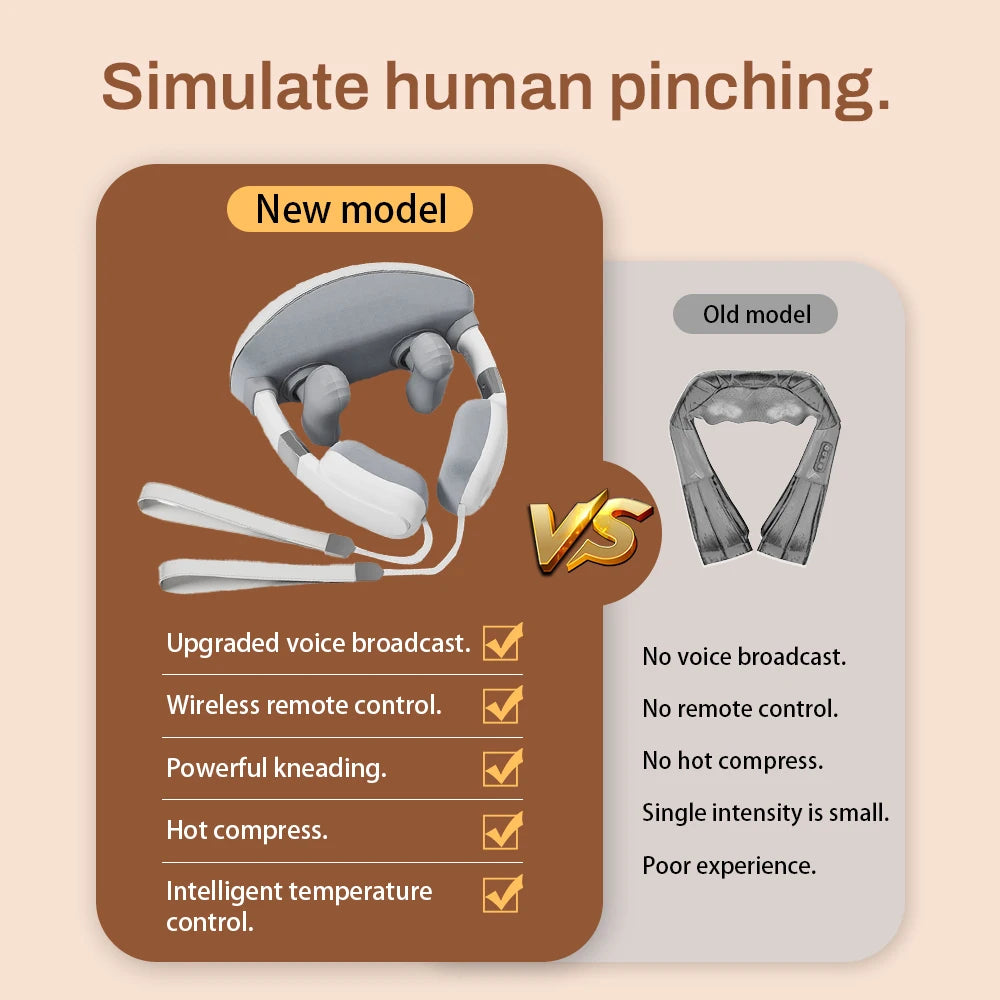 Simulated Finger Massage Shawl for Ultimate Neck and Shoulder Relief
