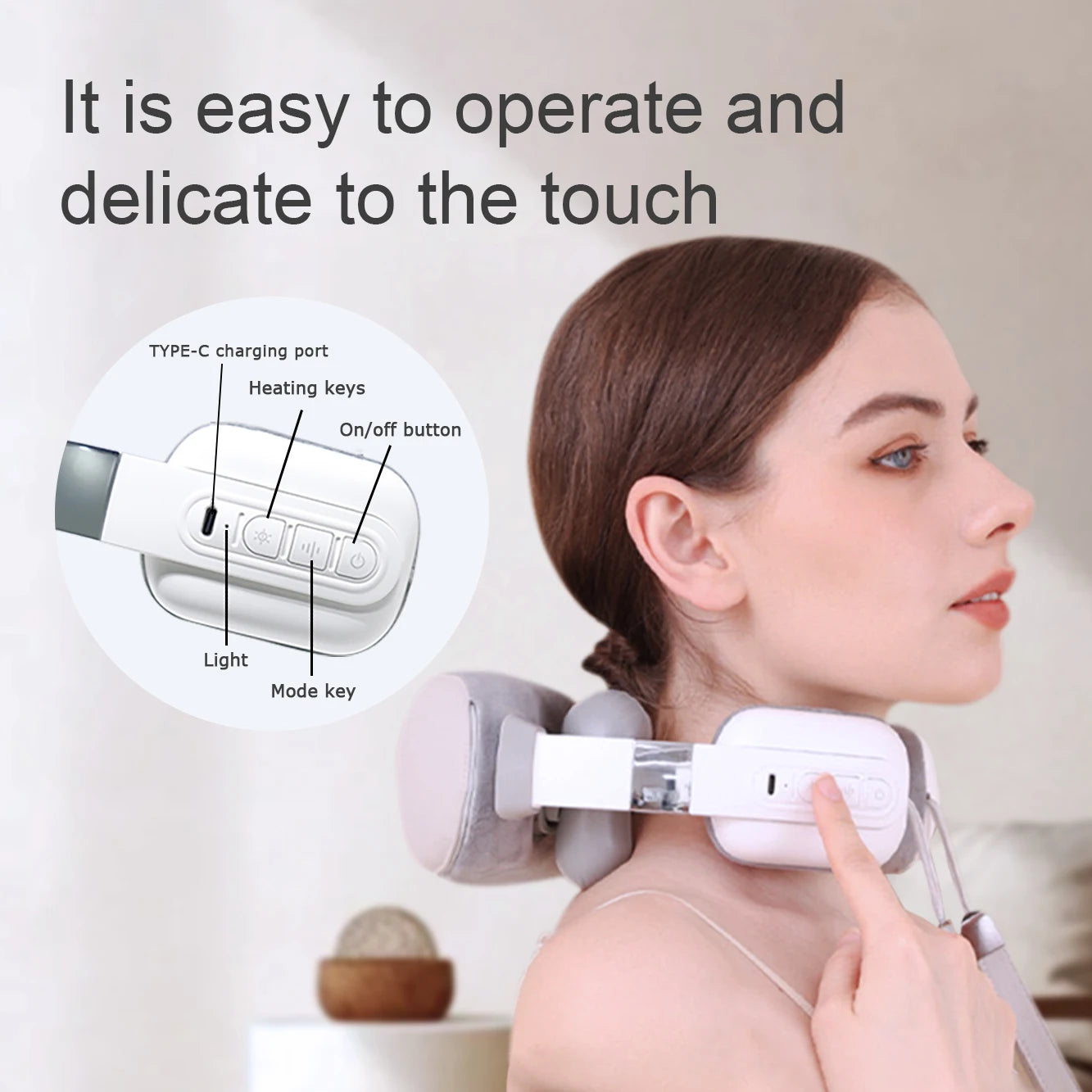 Simulated Finger Massage Shawl for Ultimate Neck and Shoulder Relief