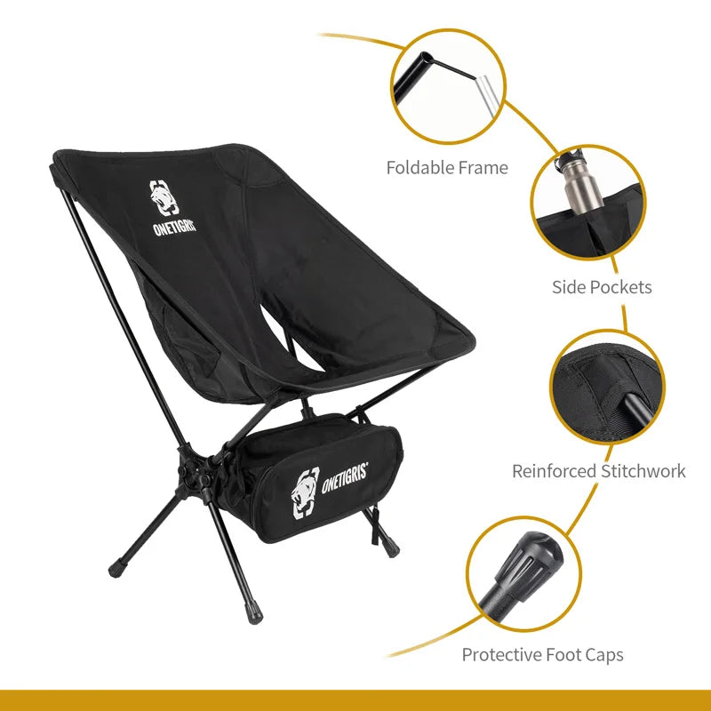 Multicam Foldable Outdoor Camping Chair Portable Aluminum