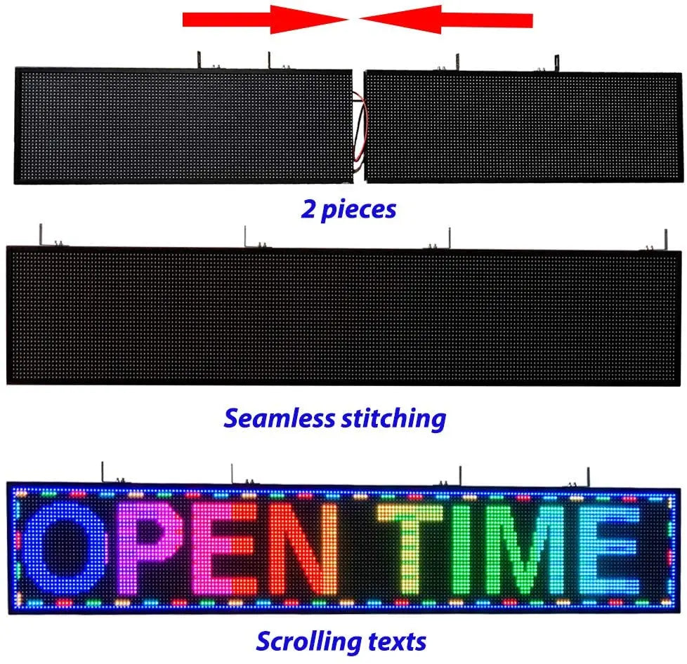 Full Color LED Scrolling Display With WiFi Advertising Board