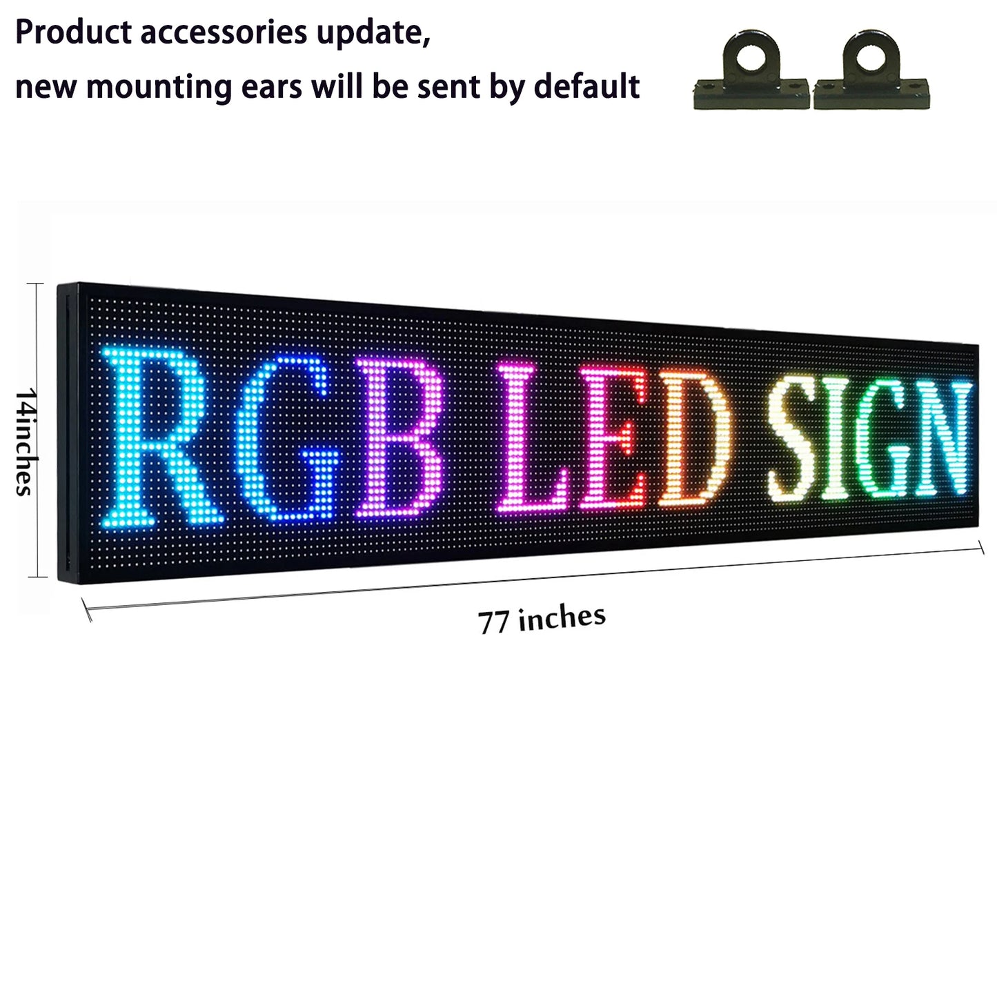 Full Color LED Scrolling Display With WiFi Advertising Board