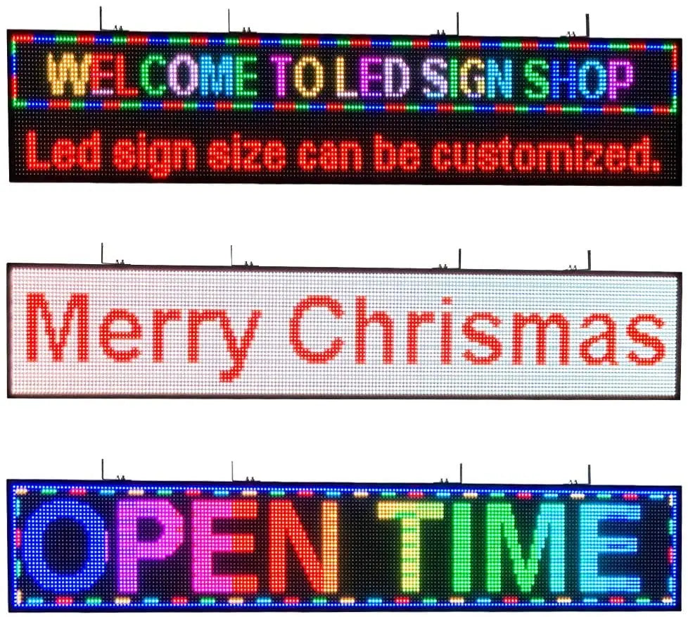 Full Color LED Scrolling Display With WiFi Advertising Board