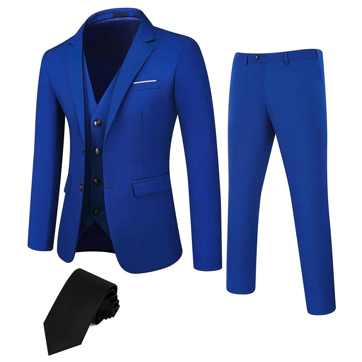 TweedLad Men Regular Fit Tuxedo Jacket Trousers Set