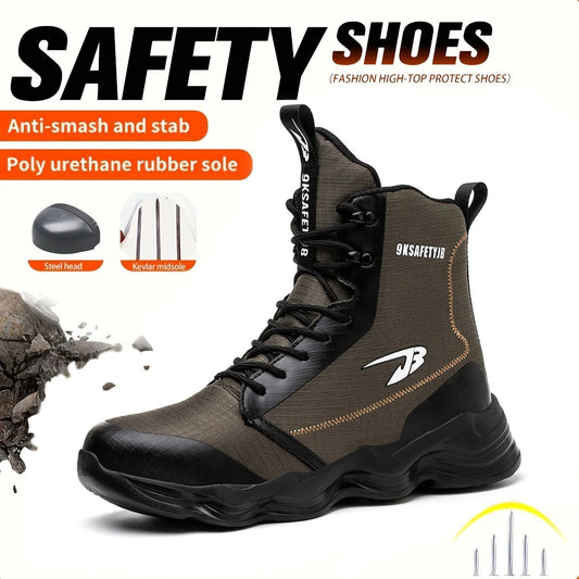 Fashionable Breathable Anti-Smash Safety Shoes for Men