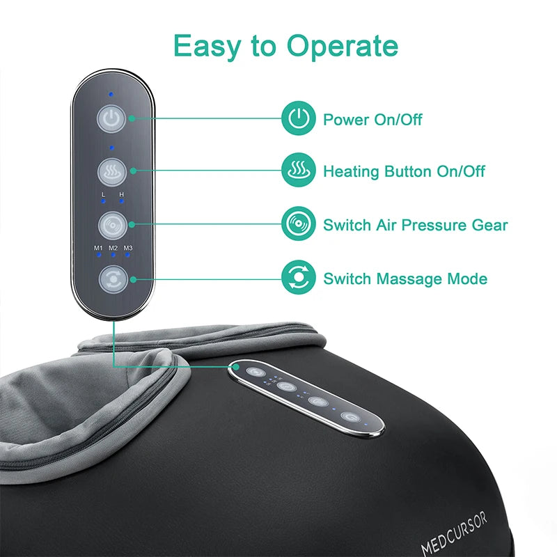 Foot Massager With Heating Therapy For Deep Muscle Relaxation