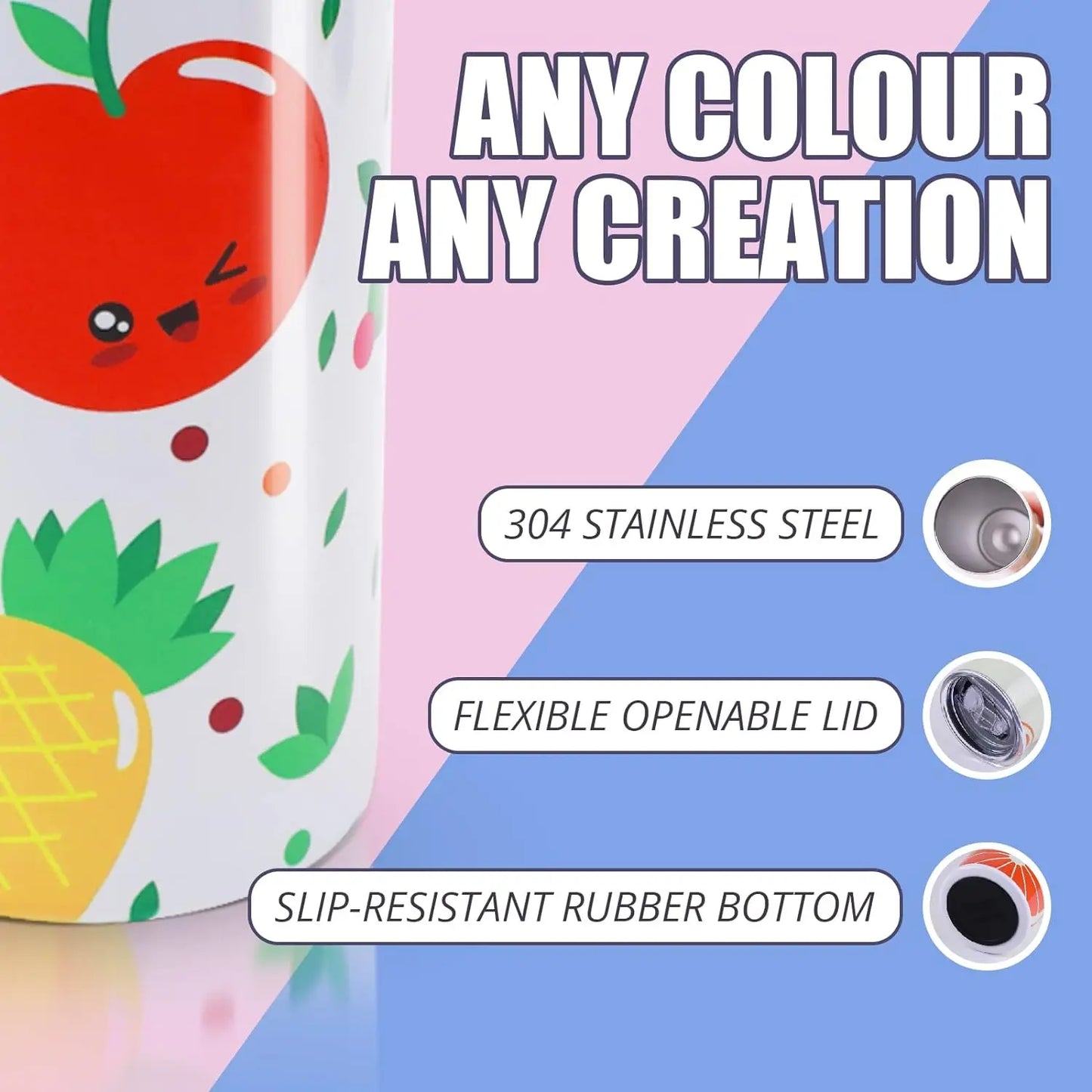 8pcs/4pcs 20 OZ Sublimation Tumblers, Blank DIY w/ Sublimation Papers