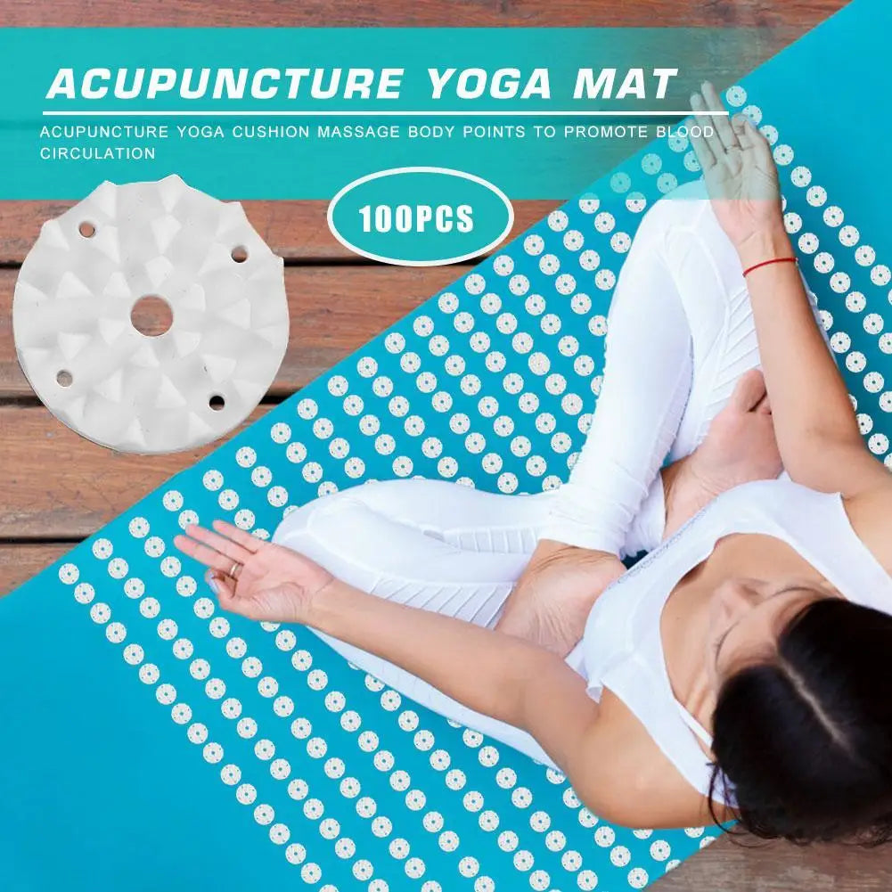 Lotus Acupressure Yoga Mat Spikes for Fitness and Pilates
