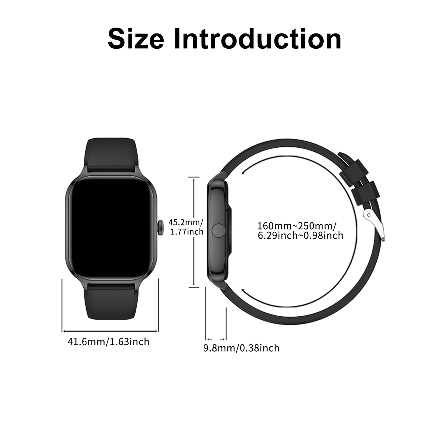 Smart Watch with Wireless Dialing and Multi Sport Modes