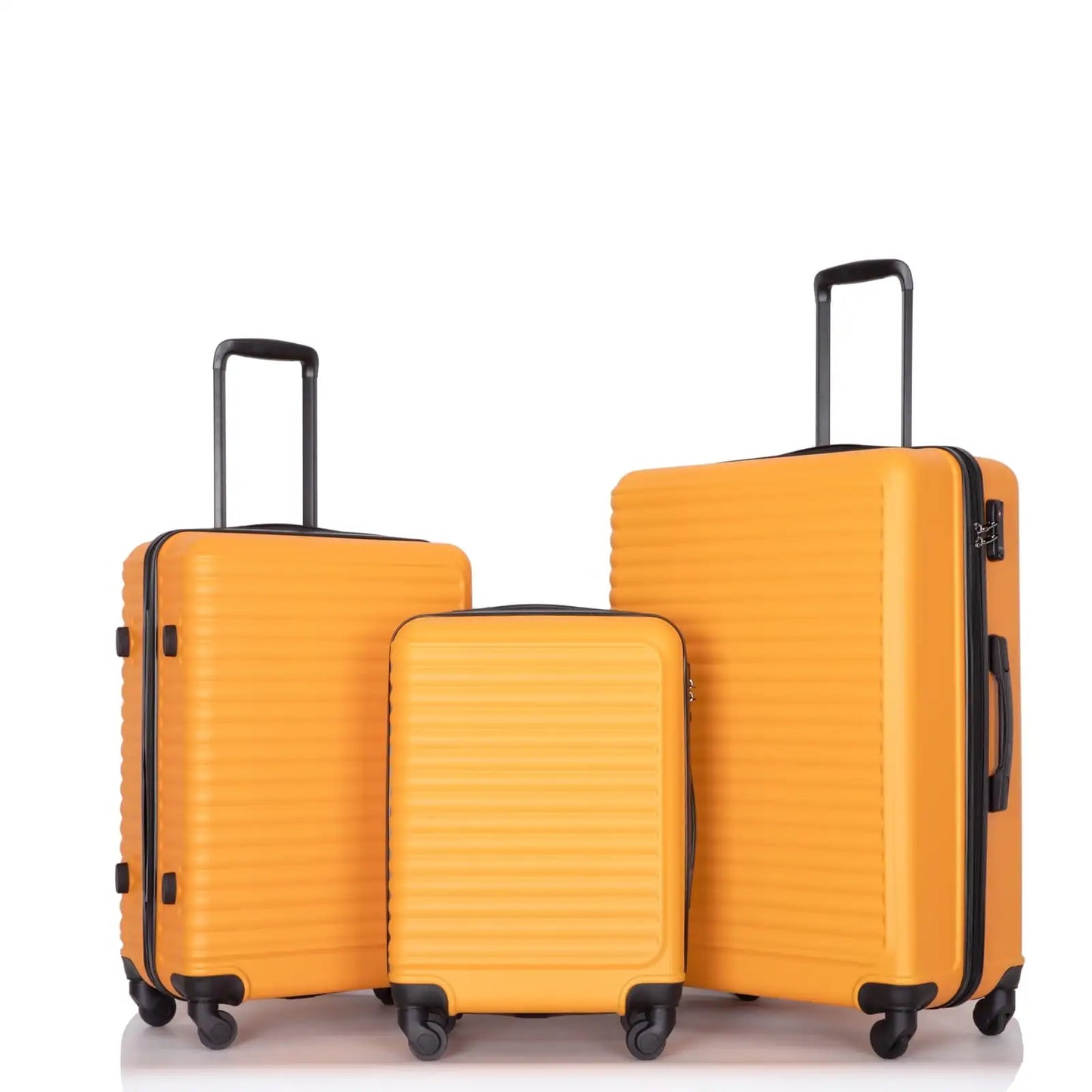 Lightweight 3 Piece Hardside Luggage Set with TSA Lock