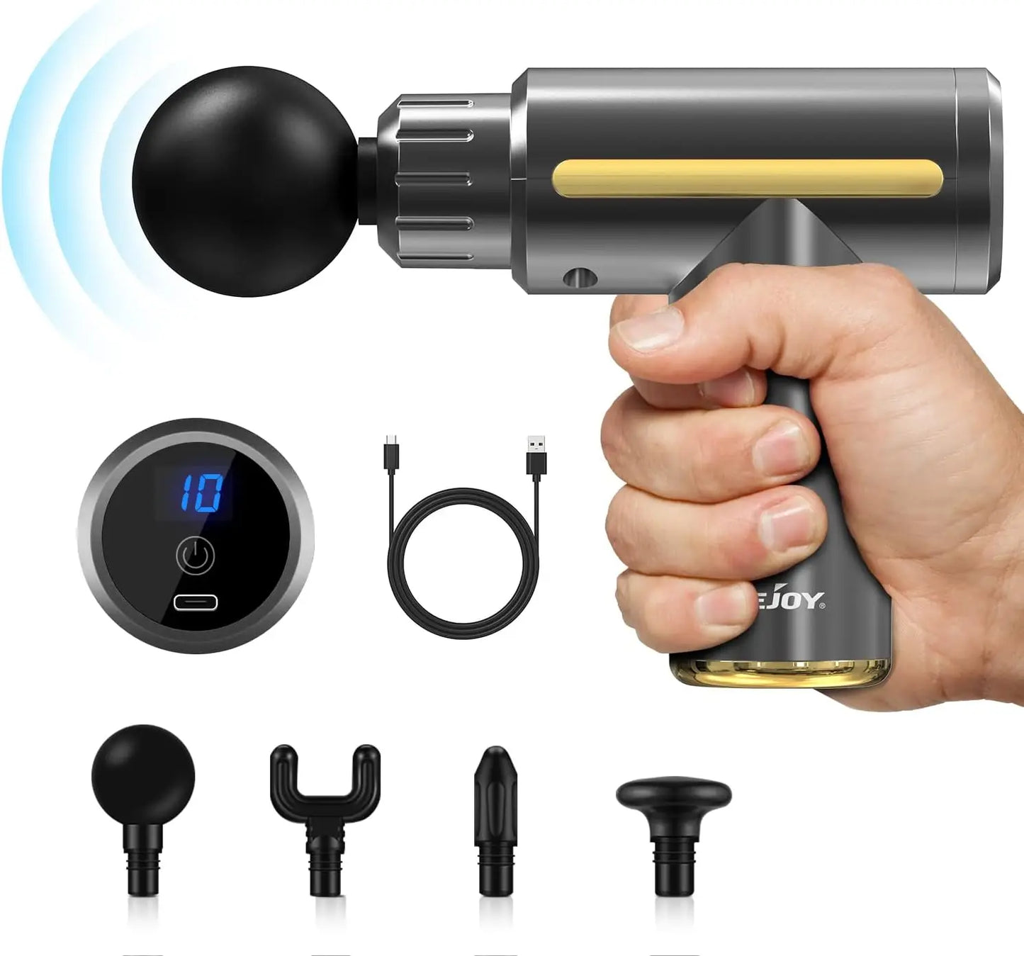 10 Speed Deep Tissue Massage Gun for Muscle Relief