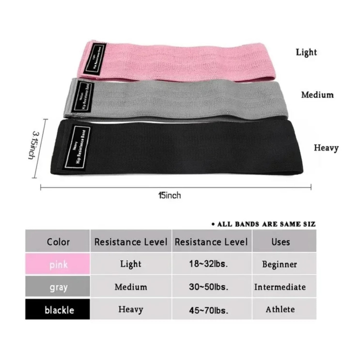 1 Piece Fitness Resistance Band