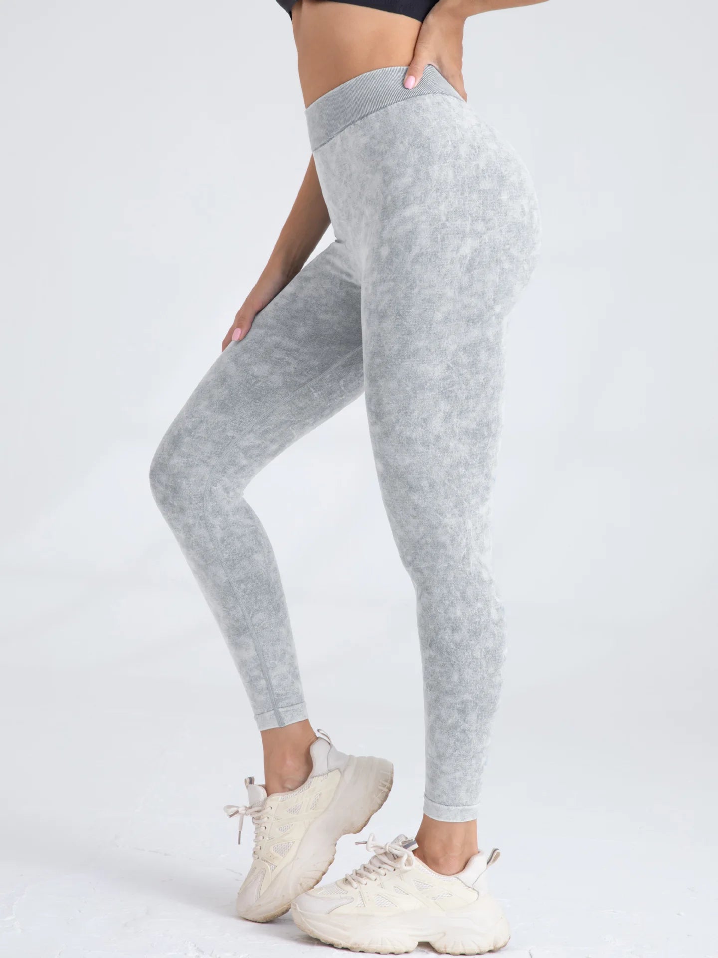 V Back Yoga Pants Women Seamless Leggings For Workout