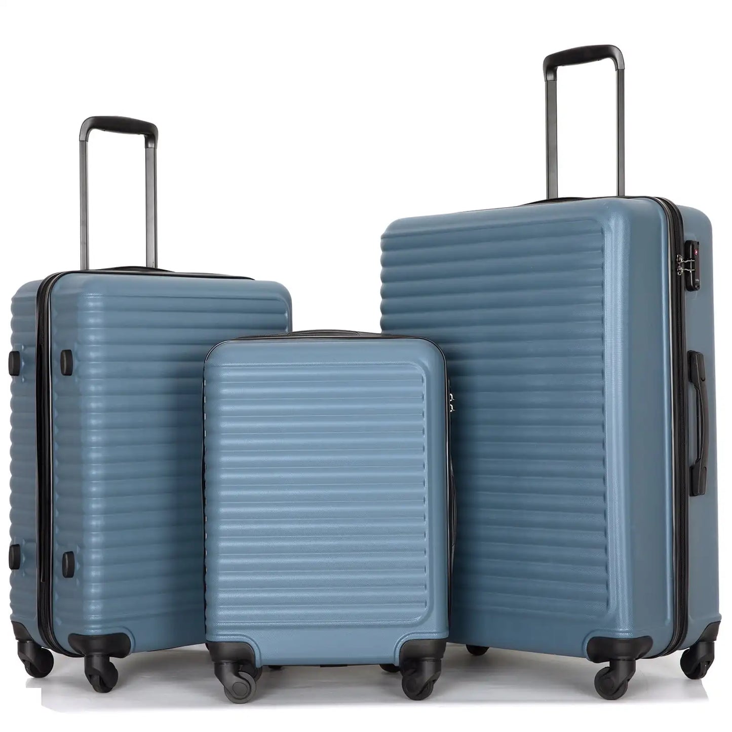 Lightweight 3 Piece Hardside Luggage Set with TSA Lock