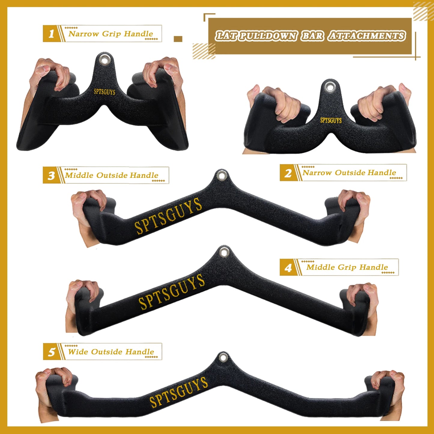 Home Gym Fitness Lat Pull Down Bar and Cable System