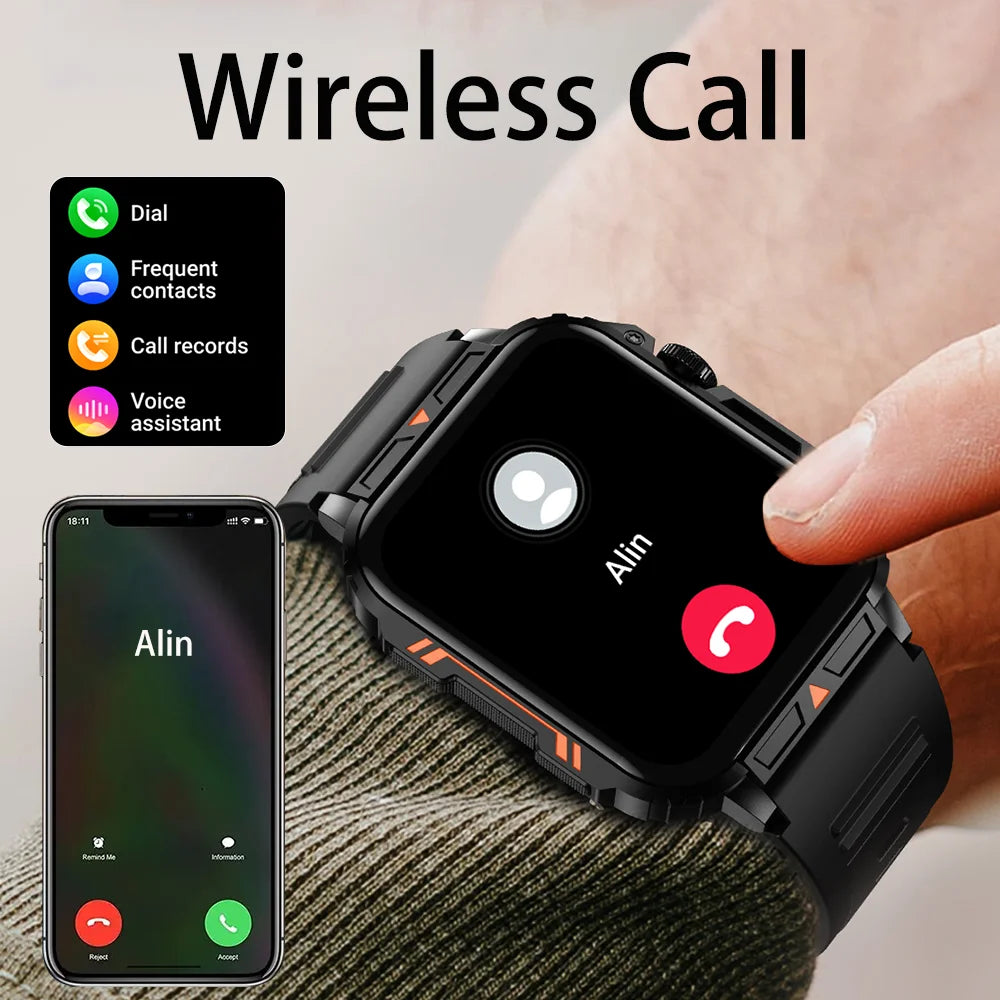 Men's Smart Watch with Bluetooth Calling and Heart Rate Monitor