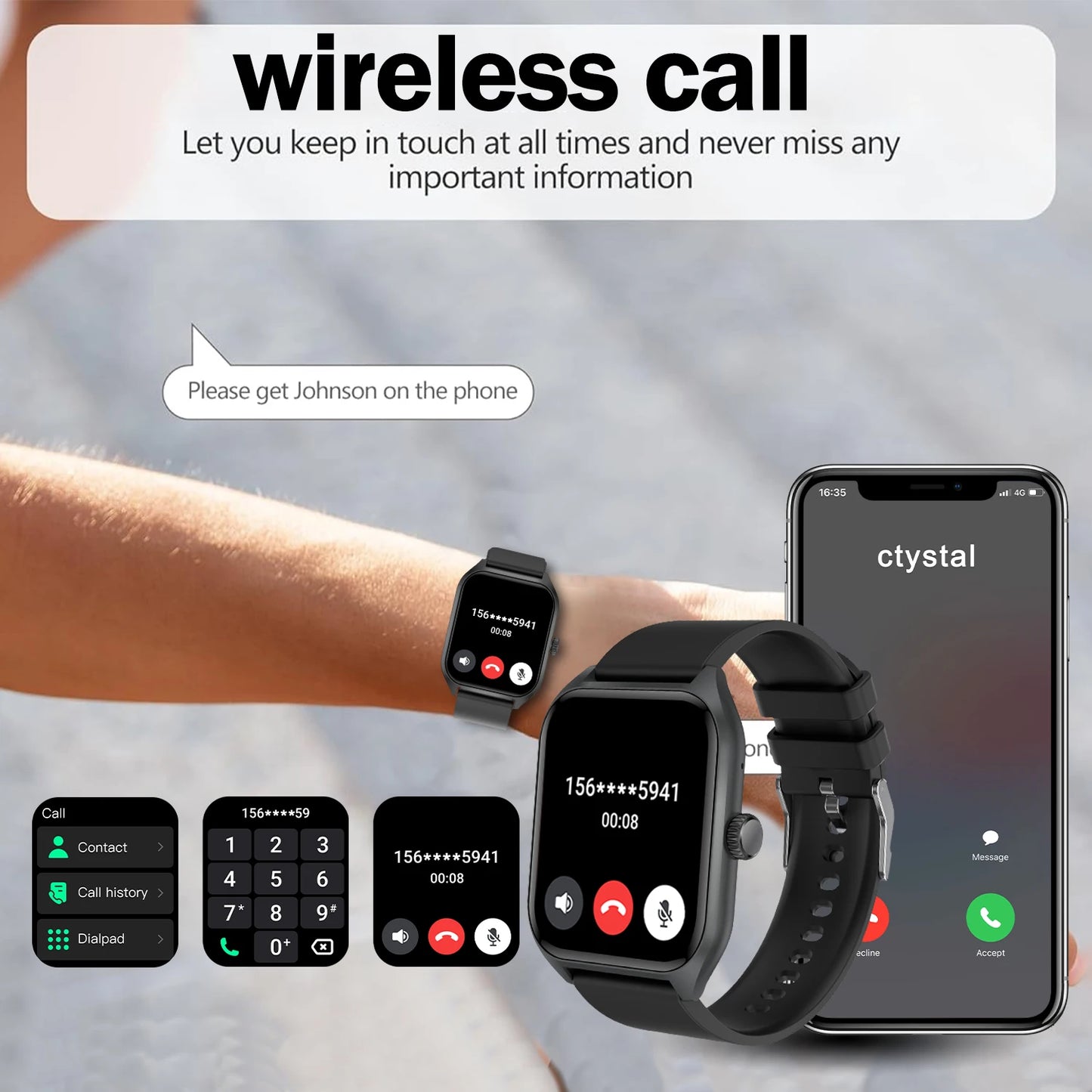 AI Voice Assistant Smart Watch for Men Women 1.96 Inch HD Screen Activity Trackers