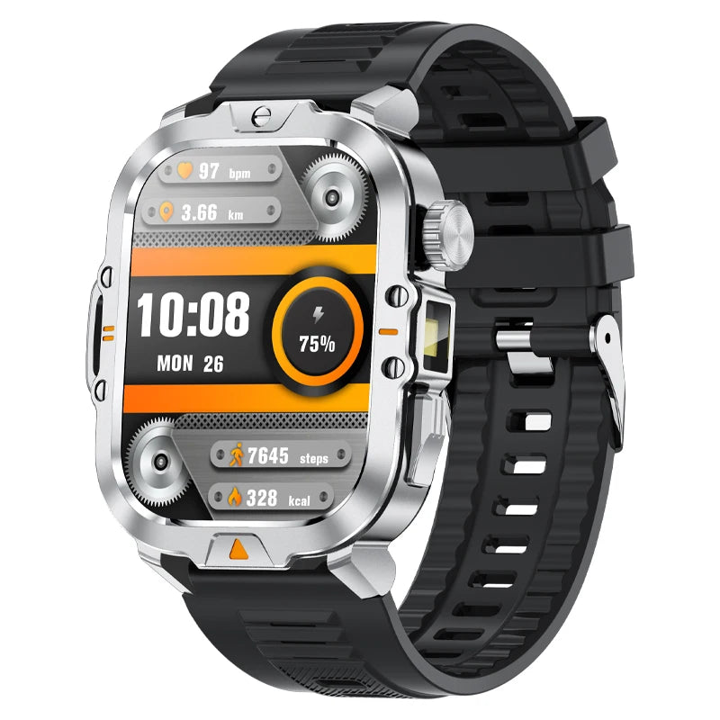 Men Smart Watch With HD Screen And Flashlight