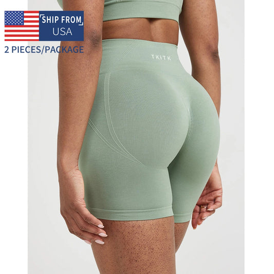 Women Seamless Gym Shorts Leggings For Yoga And Workout