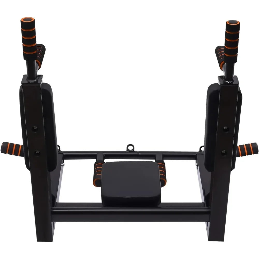 Multi-Grip Wall Mount Pull-Up Bar Dip Station Home Fitness Equipment