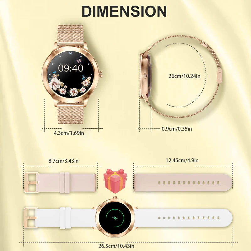 Smart Fitness Watch For Women With Music And Call Features