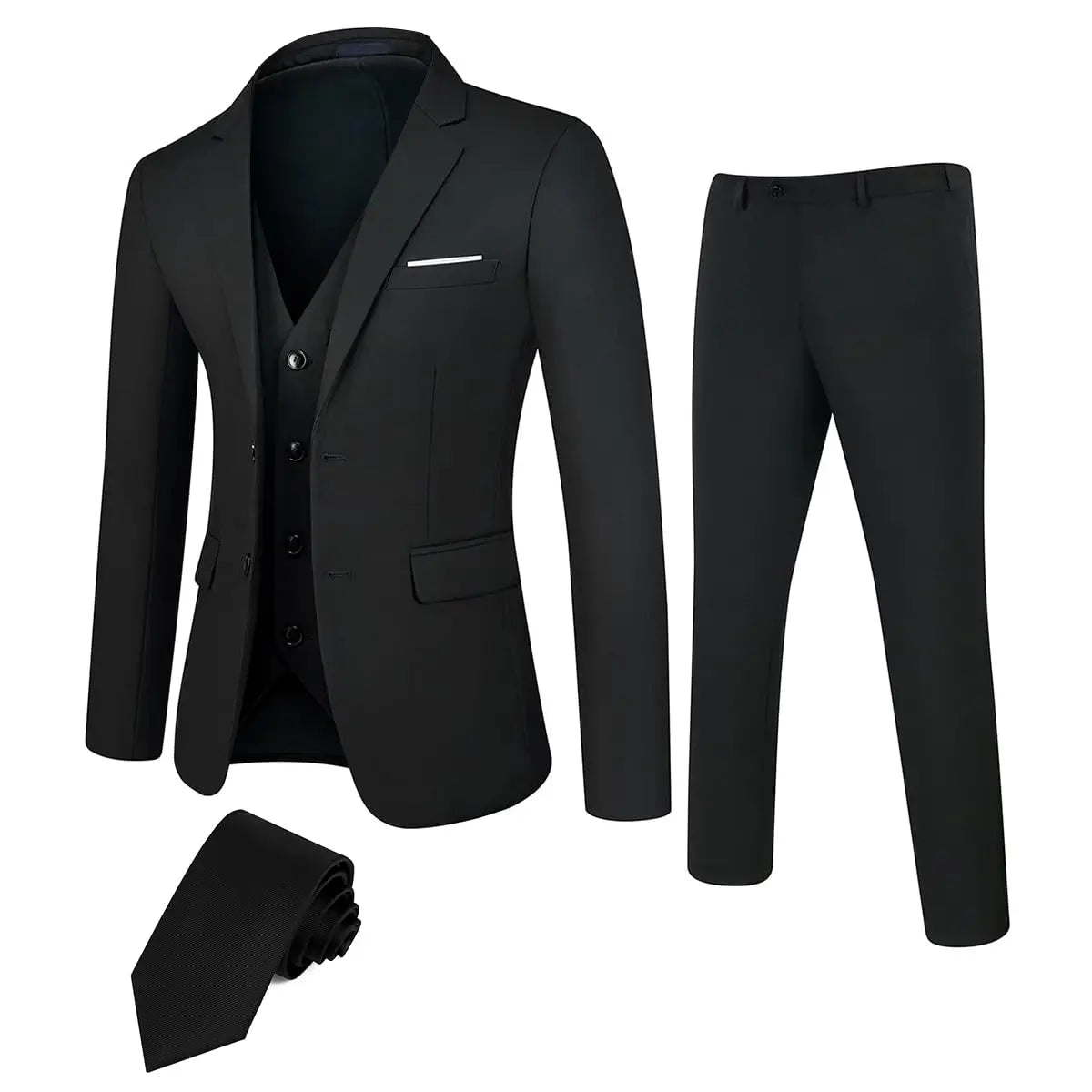 TweedLad Men Regular Fit Tuxedo Jacket Trousers Set