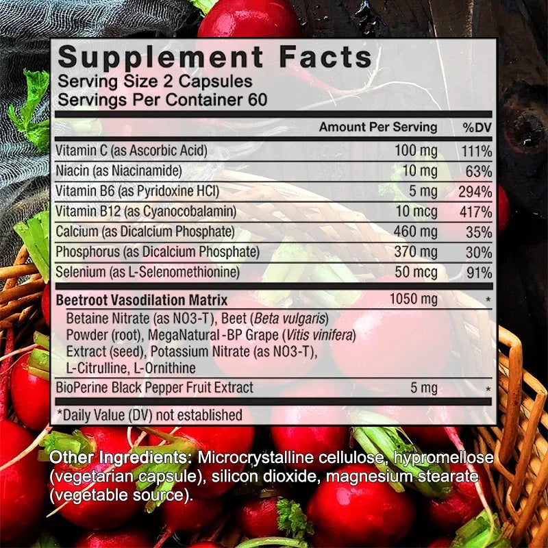 Organic Beet Root Powder with Black Pepper for Blood Health